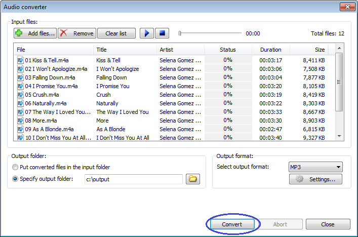 convert shn files to mp3