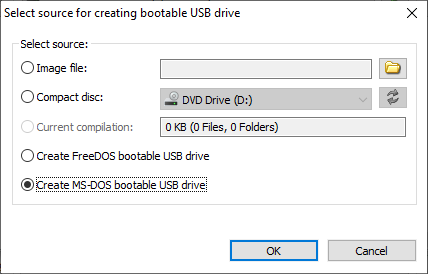 Løve Athletic måle How to create MS-DOS bootable USB drive?