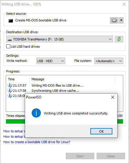 How to MS-DOS bootable USB drive?