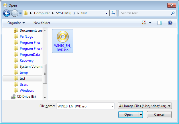 jak utworzyć plik ISO w systemie Windows Vista