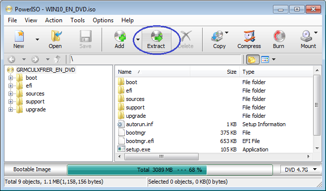 .iso file extractor free download for vista