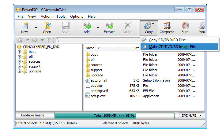 How to write iso images to dvd