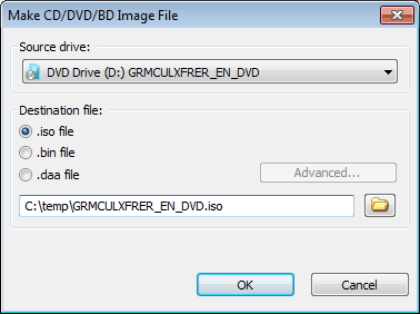 How to write iso file to dvd