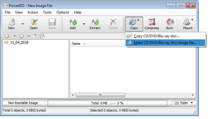 Make Iso File From Cd Dvd Or Blu Ray Disc