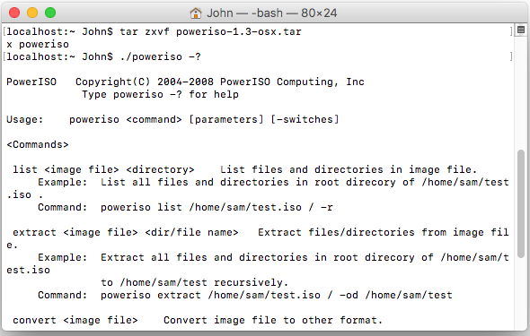 Download Poweriso Command Line Utility For Osx